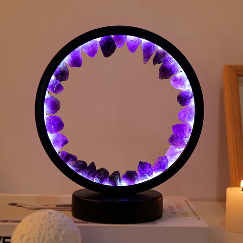 Amethyst crystal night lamp - amethyst,