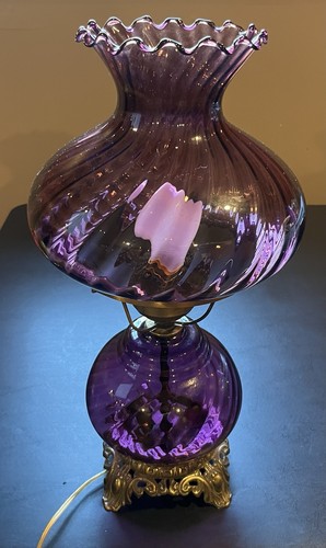 Vintage amethyst swirl glass - vintage,